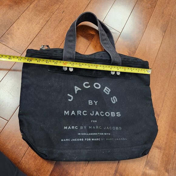 Marc Jacobs The Tote bag in black canvas - Picture 3 of 10